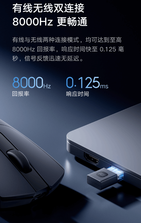 发布 8000Hz回报率+65g轻量化设计AG真人游戏平台入口279元！小米鼠标X1(图2)